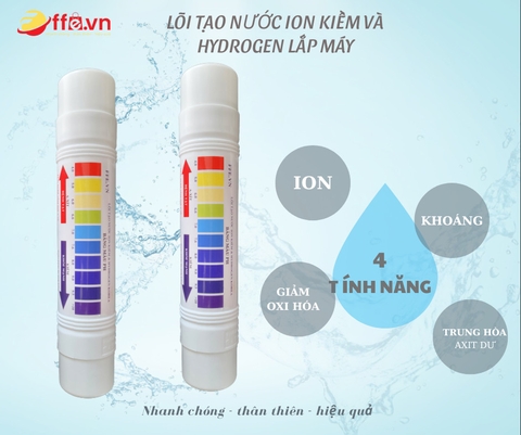 Mua 2 lõi to tạo nước ion kiềm hydrogen lắp máy