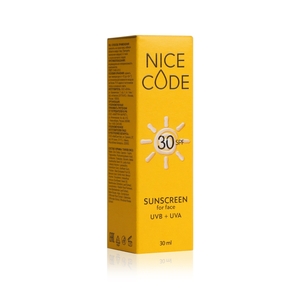 NICE CODE Kem chống nắng cho da mặt SPF 30, 30 ml