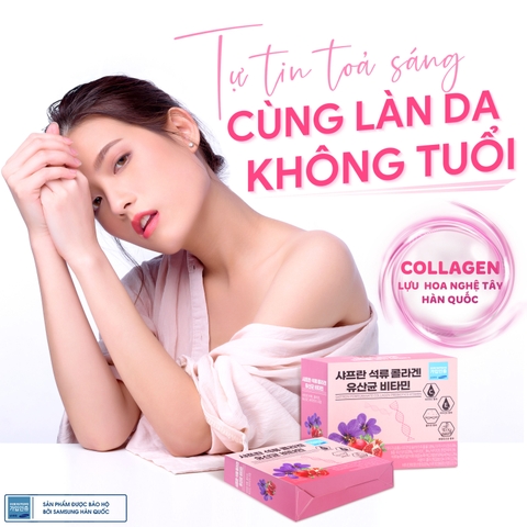 Vài trò của collagen hoa nghệ tây Hàn Quốc với sự phát triển làn da