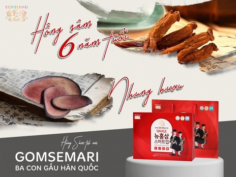 Hồng sâm Ba Con Gấu – Đồng hành cùng bé yêu khôn lớn