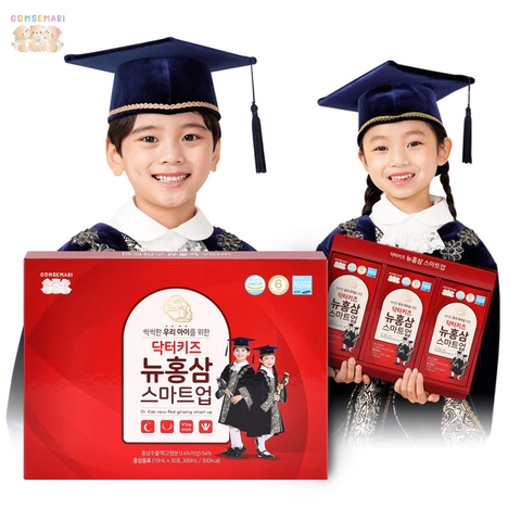 Nước Hồng Sâm Trẻ Em Gomsemari Ba Con Gấu Hàn Quốc - Dr.Kids New Red Ginseng Smart Up