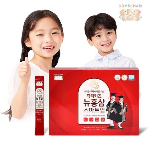 Nước Hồng Sâm Trẻ Em Gomsemari Ba Con Gấu Hàn Quốc - Dr.Kids New Red Ginseng Smart Up