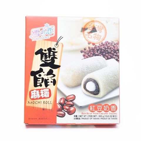 Bánh mochi Yuki & Love cuộn nhân 300g ( đậu đỏ)