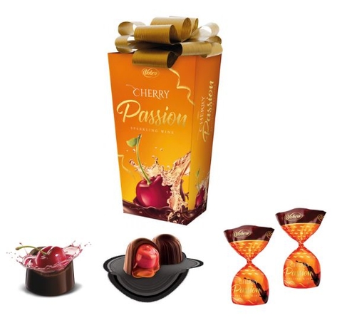 Socola Vobro Chery passion  hộp quà 210g ( anh đào ngâm rượu vang nổ)