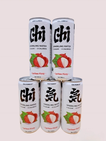 Soda không đường Genki Forest 330ml. ( thùng 24 lon) ( vải)