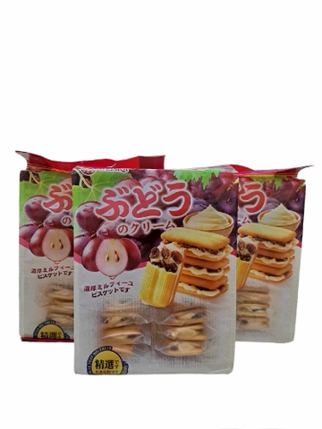 Bánh Cookies Weisqn nhân mứt 258g ( nho)