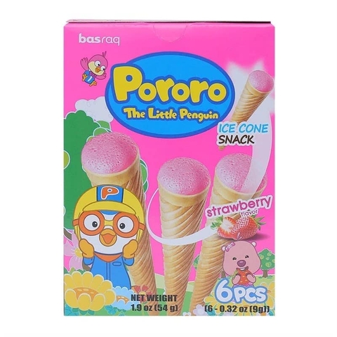 Bánh ốc quế Pororo 54g (vị dâu) (20)