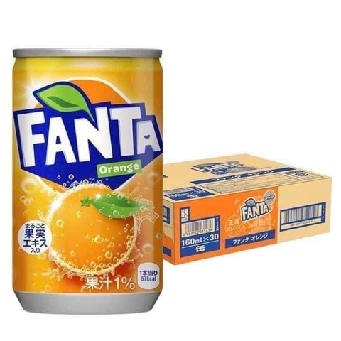 Fanta Nhật Cam 160ml ( Thùng 30 lon)