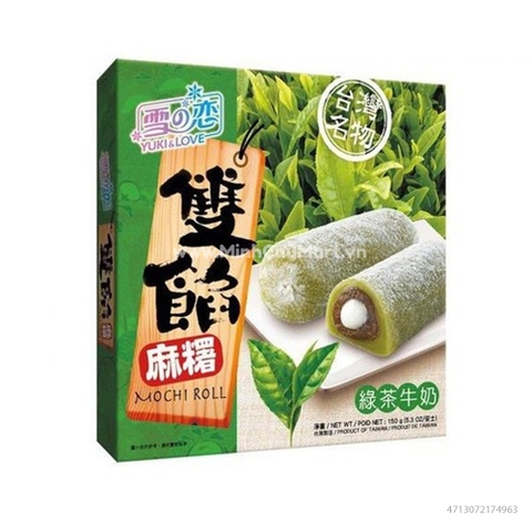 Bánh mochi Yuki & Love cuộn nhân 300g ( trà xanh)