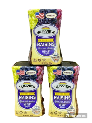 Nho Khô Hỗn Hợp Sunview Raisin 425g (12)