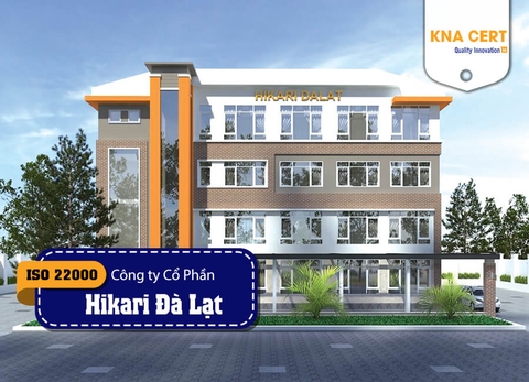 KNA hướng dẫn hoàn thiện bản vẽ & khảo sát mặt bằng xây dựng nhà máy Công ty CP Hikari Đà Lạt theo HACCP & ISO 22000