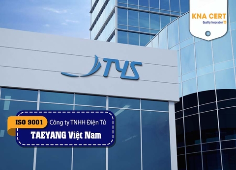 Chứng nhận ISO 9001, 14001 và Huấn luyện ATVSLĐ cho Công ty TNHH Điện tử TAEYANG Việt Nam