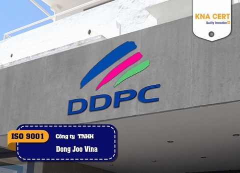 KNA chứng nhận ISO 9001 và ISO 14001 & Pre-audit FSSC 22000 & Đào tạo 7QC cho Công ty TNHH Dong Joo Vina