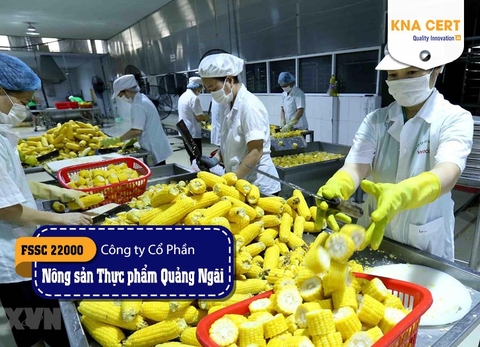 KNA đánh giá FSSC 22000 (Pre-audit) cho Công ty CP Nông sản Thực phẩm Quảng Ngãi