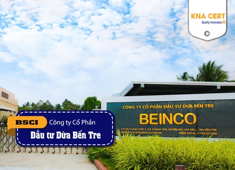KNA đánh giá BSCI & IFS Food (Pre-audit) cho Công ty CP Đầu tư Dừa Bến Tre