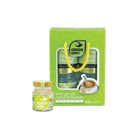 Nước yến sào chưng đường phèn Green Bird (lốc)