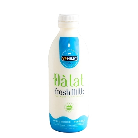 Sữa VP thanh trùng không đường 950ml (chai)