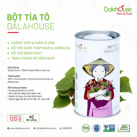 Bột Tía Tô Hữu Cơ Dalahouse Có Gì Đặc Biệt?