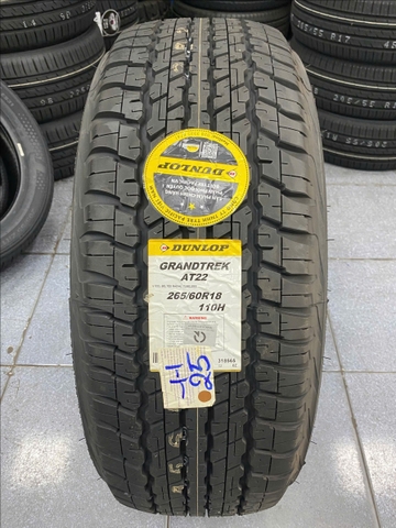 265/60R18 DUNLOP THAILAND GRANDTREK AT22