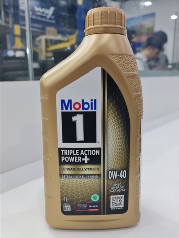 Nhớt TH 0W40 MOBIL 1 Singapor TRIPLE ACTIONP+ (1L)