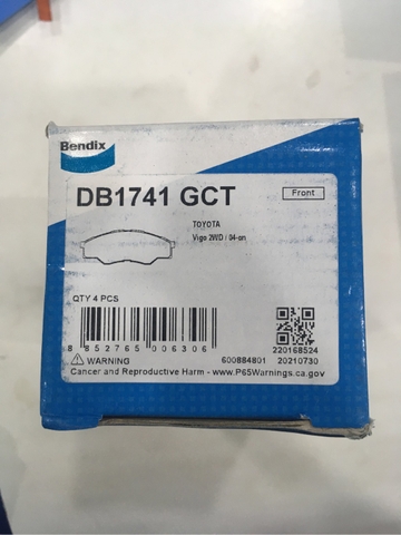 Má phanh trước TOYOTA (Innova 06-15) - BENDIX