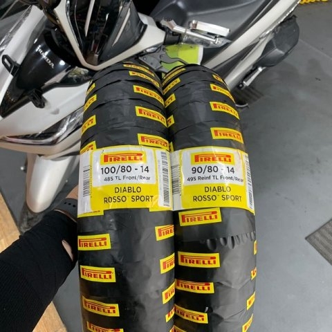 100/80-14 PIRELLI Indo DIABLO ROSSO SPORT