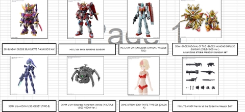 Pre Order mô hình Bandai Tháng 10-11-12/2023