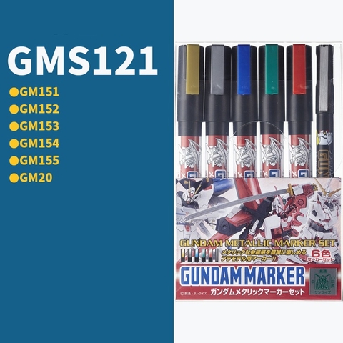 Bộ bút sơn Mr Hobby Gundam Market Set GMS 105 108 112 113 121 122 124 125 126 127