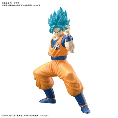 Mô hình lắp ráp ENTRY GRADE SUPER SAIYAN GOD SUPER SAIYAN SON GOKU Blue Hair Bandai 4573102588593