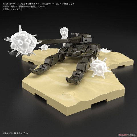 Mô hình lắp ráp Customize Effect (Explosion Image Ver.) [Gray] (Plastic model) 30MM Bandai