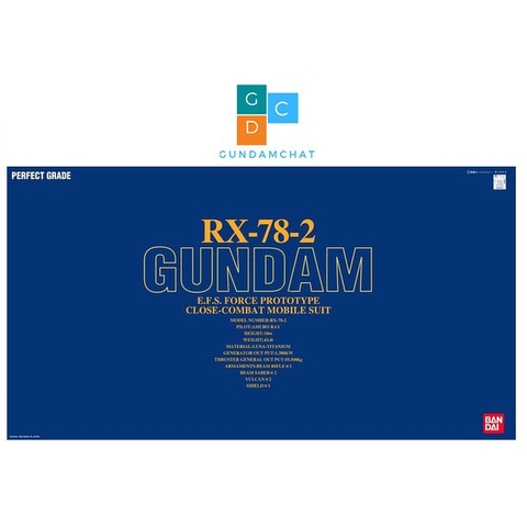 Mô Hình Gundam Bandai PG RX 78 2 1/60 -GDC