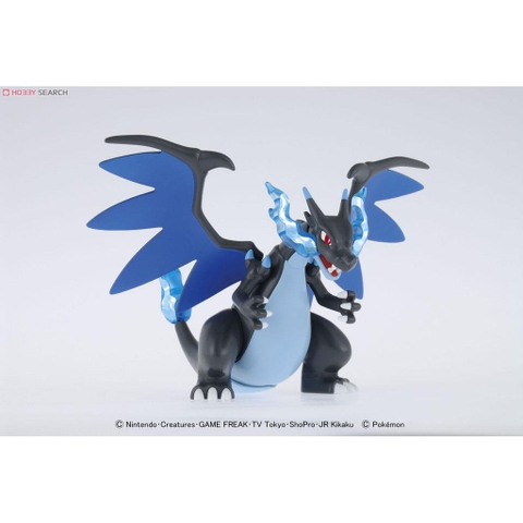 mô hình lắp ráp Pokemon Plastic Model Collection Select Series Mega Lizardon X Plastic model Bandai