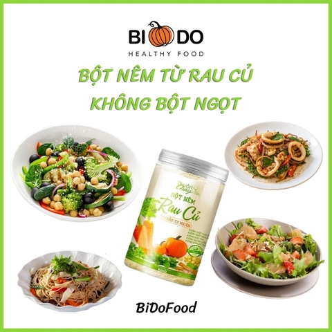 Hạt Nêm Rau Củ Cho Bé Ăn Dặm 500gram Thuần Chay - Bí Đỏ Food - Bột Nêm Chay Ngưu Bàng