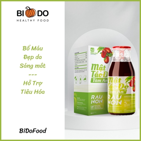 Mật Táo Đỏ Rau Non Tâm An 250ml - Bí Đỏ Food - Trẻ Hóa Đẹp Da Hỗ Trợ Tiêu Hóa