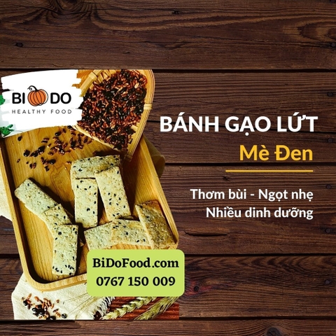 Bánh Gạo Lứt Ngũ Cốc Ăn Kiêng - Bí Đỏ Food - Bánh Quy Ăn Dặm Cho Bé