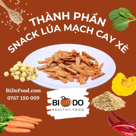 Snack Lúa Mạch Cay Xè - Thuận Lành - Ăn vặt healthy, thuần thực vật, giảm cân