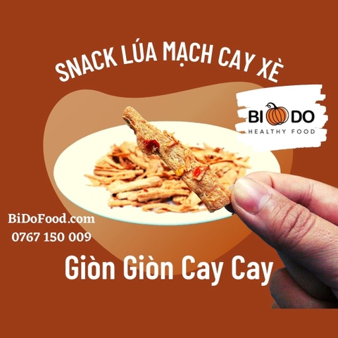 Snack Lúa Mạch Cay Xè - Thuận Lành - Ăn vặt healthy, thuần thực vật, giảm cân