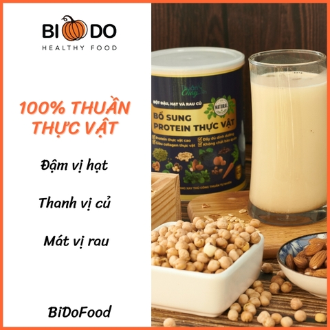 Bột Ngũ Cốc Dinh Dưỡng Đậu Hạt Rau Củ 420g Thuần Chay - Bí Đỏ Food - Bổ Sung Protein Thực Vật