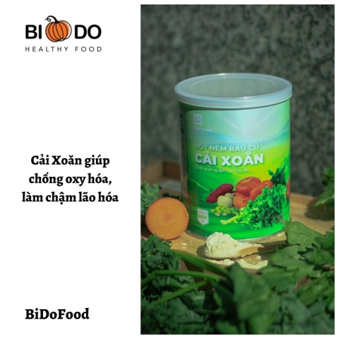 Hạt Nêm Rau Củ Cải Xoăn 420g - Bí Đỏ Food - Hạt Nêm Tự Nhiên Lành Tính