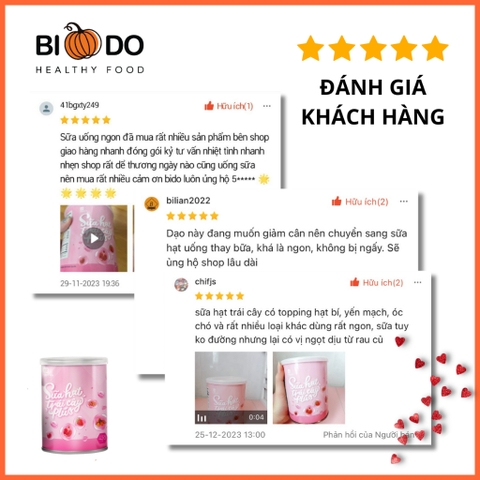 Sữa Bột Đậu Hạt Rau Củ Trái Cây Plus - Bí Đỏ Food - Bổ Sung Collagen Từ Thực Vật