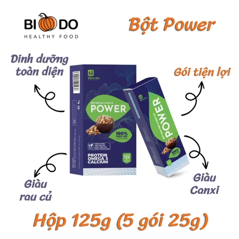 Bột Ngũ Cốc Rau Củ Power - Bí Đỏ Food - Sữa Hạt Bổ Sung Dinh Dưỡng Cho Bé