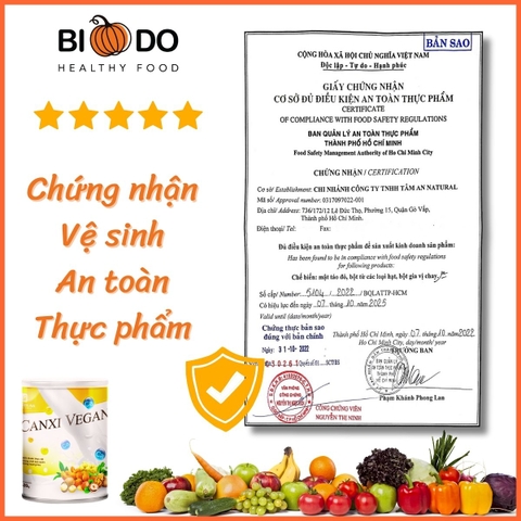 Sữa Canxi Vegan Bổ Sung Calcium - Bí Đỏ Food - Bột Sữa Canxi Cho Người Già