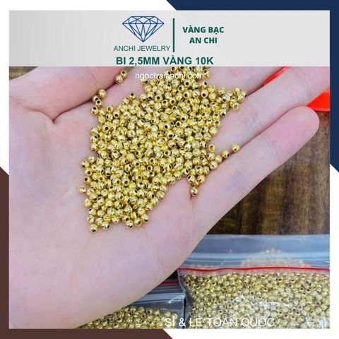Charm bi vàng 10k size 2ly - Tuyển sỉ toàn quốc