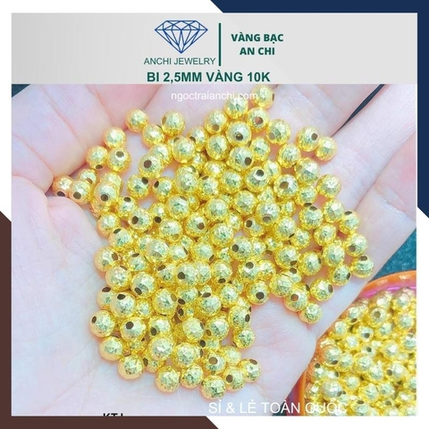 Charm bi vàng 10k size 2ly - Tuyển sỉ toàn quốc