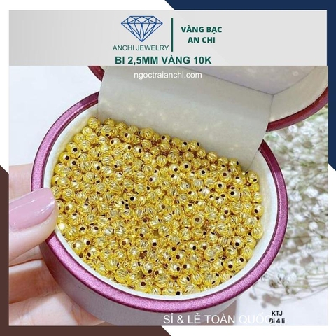 Charm bi vàng 10k size 2ly - Tuyển sỉ toàn quốc