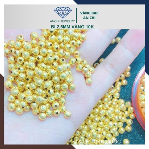 Charm bi vàng 10k size 2ly - Tuyển sỉ toàn quốc