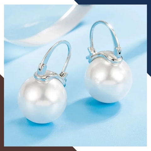 Bông Tai Ngọc Trai Nước Ngọt Size to 12mm BTNT145
