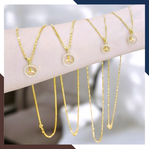 Dây Chuyền Mercedes Vàng 10k Cho Nữ DCVN343 – Cá Tính & Thời Thượng