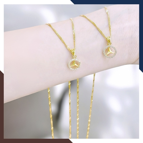 Dây Chuyền Mercedes Vàng 10k Cho Nữ DCVN343 – Cá Tính & Thời Thượng