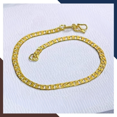 Lắc tay vàng nam, lắc tay khoen lật vàng tây 10k cho nam đẹp mã 78157